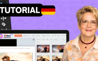 Endlich auf Deutsch: VideoExpress Anleitung für kinematische KI-Videos (+ Gratis Spickzettel)